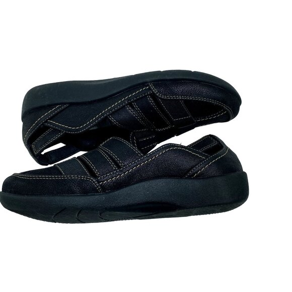 Clarks Cloudsteppers Black Sillian Stork Shoes Slip-On Women's 6.5M - Picture 3 of 6